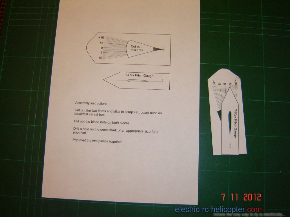 rc heli pitch gauge