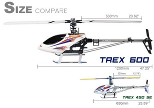 600 size electric rc helicopter